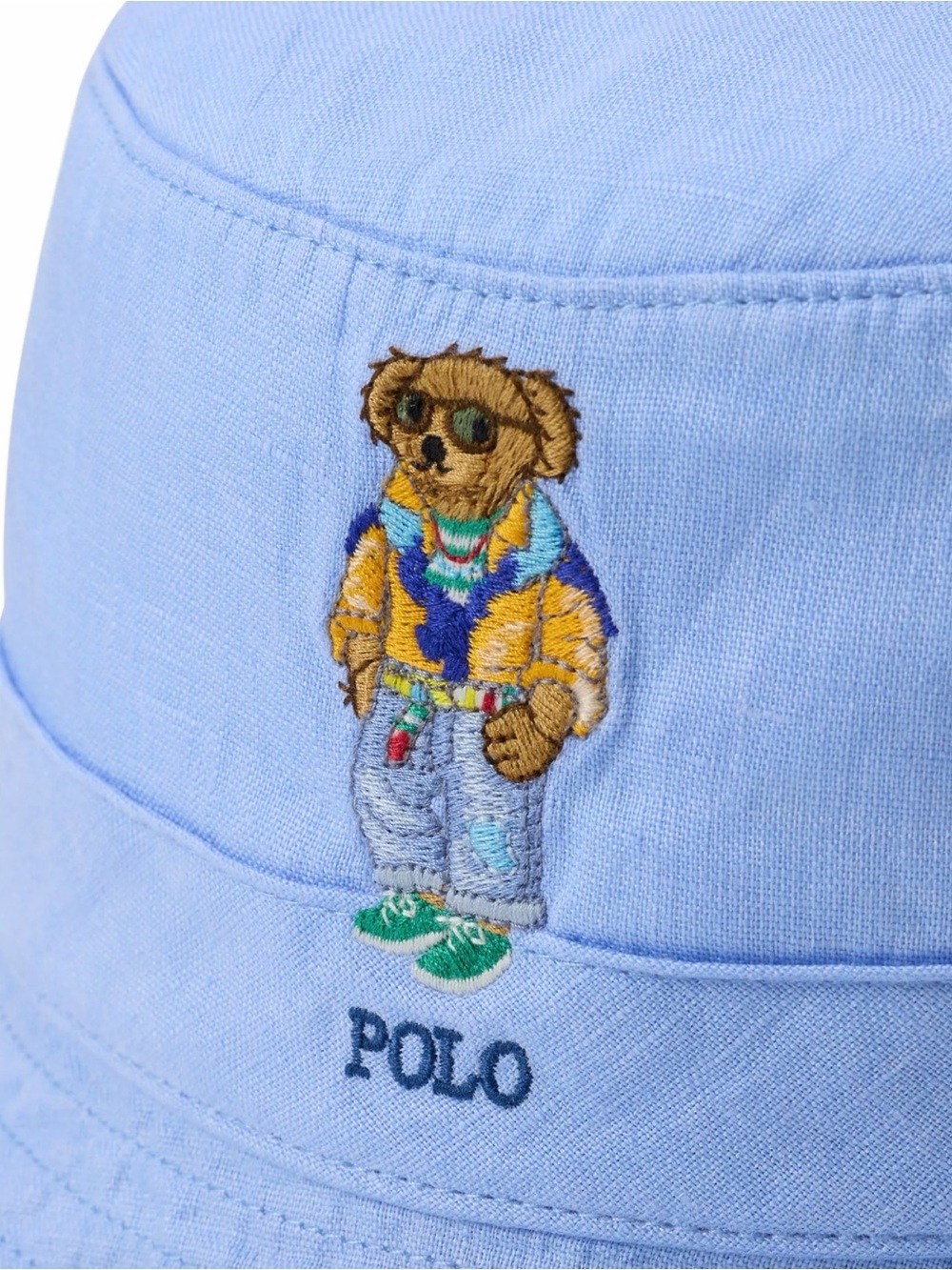 Polo Ralph Lauren Men's Logo and Bear Embroidered Bucket Hat - Picture 3 of 4